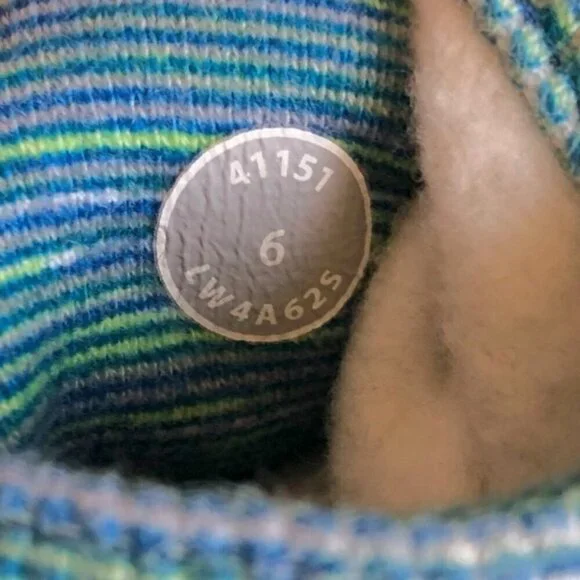 Lululemon Scuba Hoodie Size 6 Green Yellow Blue Stripes - Picture 11 of 11